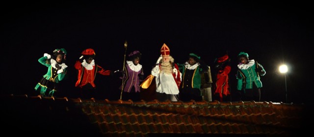 Sint op het dak